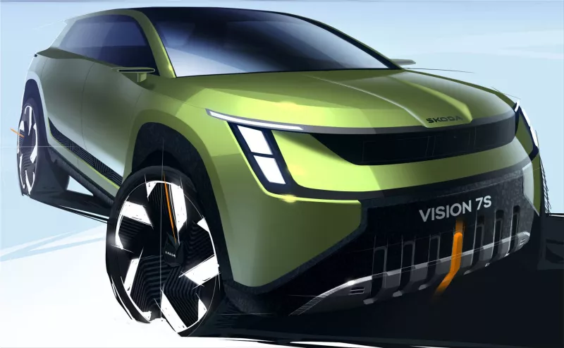Skoda VISION 7S electric car