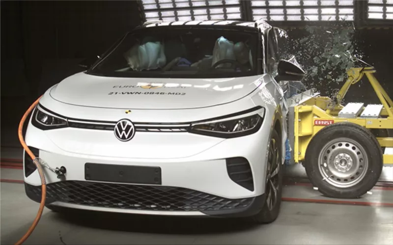 The Volkswagen ID5 earns five stars in Euro NCAP crash testing