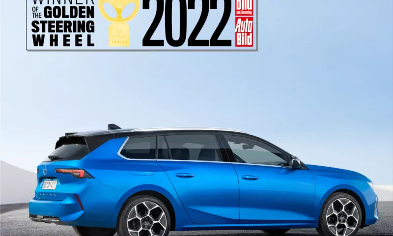 The new Opel Astra wins Golden Steering Wheel award