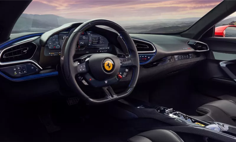 2022 Ferrari 296 GTS open-top plug-in hybrid sports car