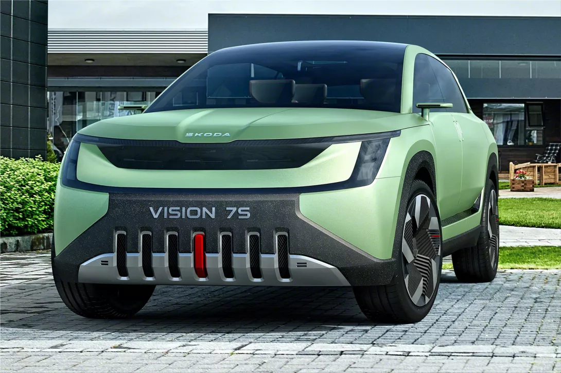 The Skoda VISION 7S concept presents a wholly new electrified vehicle